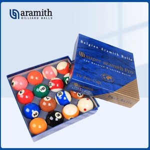 Juego de Bolas de Billar Aramith Premium, Juego Completo de 16 Bolas Numeradas de 2-1/4 Pulgadas, Bolas de Mesa de Billar de Alta Densidad de Fenol - Product Image 1