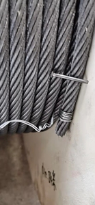 Kaplamalı 6 * 19W-FC fiber çekirdek çelik tel halat sapan arma vali kablo kordonu asansör için 8mm-11mm boyutları bükme kesme kaynak - Product Image 3