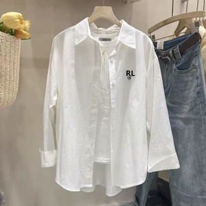Camicetta da <span class=keywords><strong>donna</strong></span> in puro <span class=keywords><strong>cotone</strong></span> ricamata in stile francese RL, cappotto/top da <span class=keywords><strong>donna</strong></span> aperto con bottoni primavera/estate, camicia da <span class=keywords><strong>donna</strong></span> # RL-178 - Product Image 2