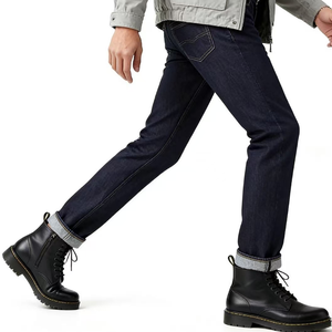 Jeans de marque <span class=keywords><strong>501</strong></span> de haute qualité, vente en gros, design personnalisé, vintage, bleu, extensible, déchiré, <span class=keywords><strong>skinny</strong></span>, patchwork, denim avec logo - Product Image 4