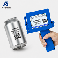 Impresora de Inyección de Tinta Térmica Portátil AISOMARK, Impresora de Inyección de Tinta Mini Multilingüe para Logotipos en Metal y Plástico