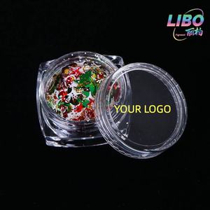 Vente en gros de paillettes d'ongles de Noël poudre de flocons flocon de neige nouvel an sapin de Noël paillettes d'ongles - Product Image 2