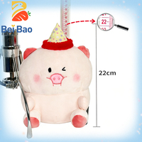 Boneka Hewan Babi Super Lembut Buatan Khusus, Mainan Plushie yang Dapat Dicuci dengan Isian Kapas PP untuk Menghilangkan Stres