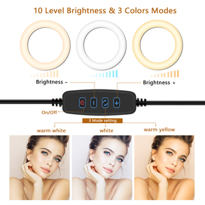 Mamen — anneau lumineux <span class=keywords><strong>LED</strong></span> de remplissage, taille 6/8/10/12 pouces, photo/vidéo de maquillage, nouvelle collection, création 2021 - Product Image 4