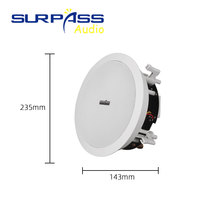 CY660 surpasse le son stéréo de haute qualité 6 "Audio professionnel coaxial dans le haut-parleur de montage au plafond pour le cinéma maison