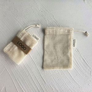 Custom Personalized Logo Printed Drawstring Bags Soap Bag Shampoo Bar Bag Exfoliating Soap Saver Pouch for <b>Bath</b> Shower Foaming - Product Image 2