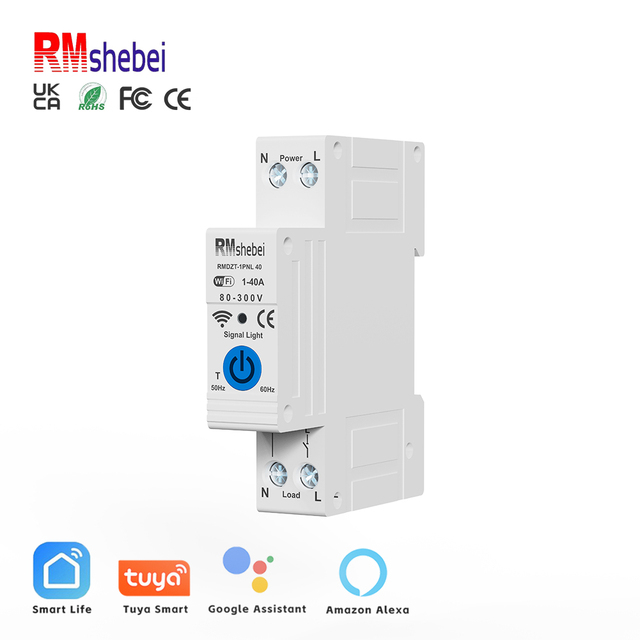 RMshebei 1-63A Tuya Wifi Smart Switch with Timer Circuit Breaker 110V 220V Mini Remote Control by Tuya Wifi MCB