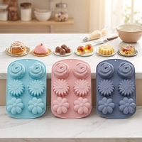 Moules à motifs multiples pour la décoration de gâteaux Moule à cupcakes Moule à chocolat Moules à gâteaux en silicone époxy