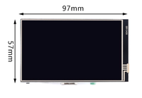 Écran LCD HDMI IPS à angle complet de 4 pouces, écran tactile haute définition compatible avec Raspberry Pi