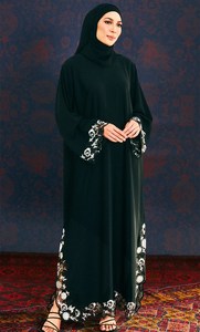 <span class=keywords><strong>Photos</strong></span> des dernières conceptions de tissus Nida pour robes en organza, abayas somaliennes élégantes et abayas musulmanes. - Product Image 4