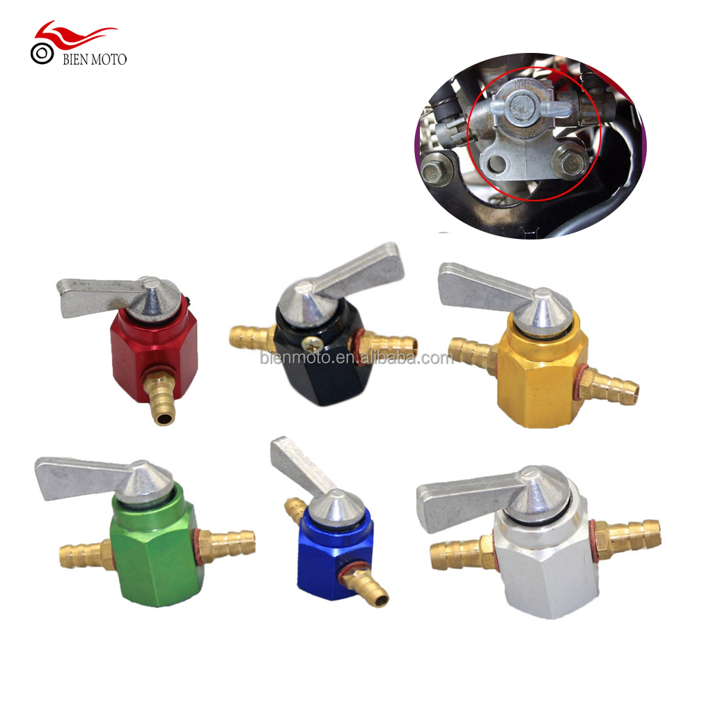 Гоночный топливный переключатель для бензинового смесителя, 6 мм, запорный клапан для бензинового смесителя, кран для насоса, топливная система для мотоцикла