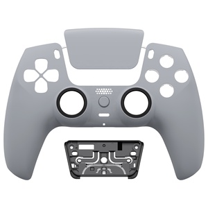 EXtremeRate - Kit de Carcasa Frontal de Repuesto Gris para Control de PS5, Hazlo Tú Mismo - Product Image 1