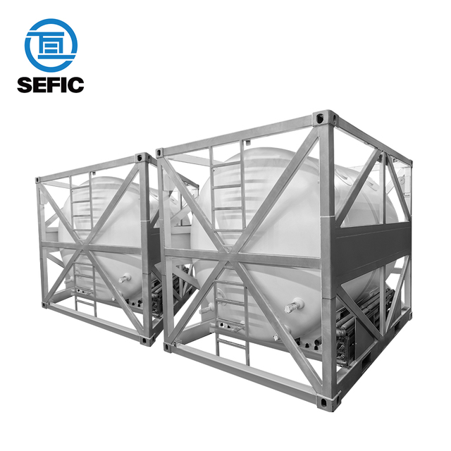 10ft T75 Cryogenic Iso tank Container ASME Standard for LN2/LO2/LAr