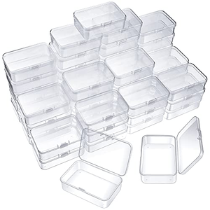Boîte de rangement portable en plastique PP transparent, mini, multi-usage, petite boîte cadeau transparente pour produits ménagers, emballage portable - Product Image 1