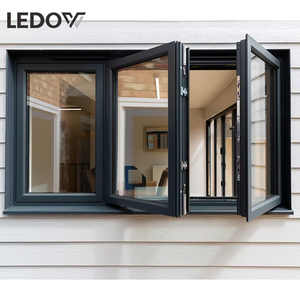 NFRC-Fenêtres oscillantes modernes intelligentes en aluminium à double couche en verre trempé ouvertes pour les villas et les concessionnaires - Product Image 4