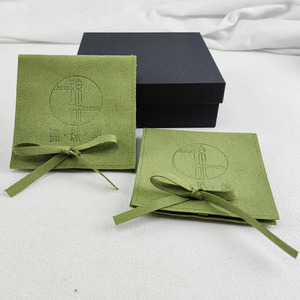 Bolsa de Terciopelo Personalizada para Joyería con Solapa con Logotipo, Bolsa de Microfibra para Exhibición Elegante de Joyas - Product Image 4