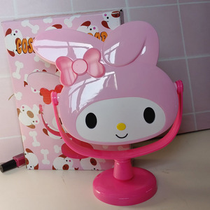 Espejo de maquillaje rosa con melodía encantadora, espejo de escritorio de plástico para niñas, espejo de princesa de un solo lado con caja de papel, Espejo De Maquillaje - Product Image 3