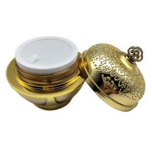 Nuevo Cuidado Personal 50g <span class=keywords><strong>1</strong></span> <span class=keywords><strong>oz</strong></span> 30g tarro dorado acrílico cosmético/tarro de crema anti-edad - Product Image 1