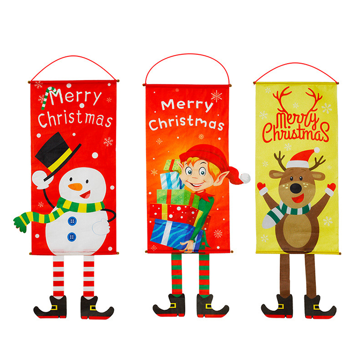 Happy Halloween Christmas Cloth Hang Flag Festival Decoration Wedding Door Party Events Banner