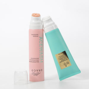 Tubo de Limpiador Facial Personalizado con Cepillo de Silicona, Venta <span class=keywords><strong>al</strong></span> por Mayor, OEM, ODM, Envase de Tubo Suave para Cosméticos y Cuidado de la Piel, Logotipo Personalizado - Product Image 1