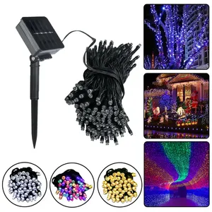 Tốt nhất bán phổ biến năng lượng mặt trời ngoài trời 300 LED ánh sáng chuỗi giáng sinh Wedding party Home ngoài trời trang trí Vòng Hoa chiếu sáng Bán Sỉ - Product Image 5