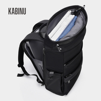 Mochila para Portátil de Gran Capacidad con Cierre Enrollable y Logotipo Personalizado, Múltiples Compartimentos, Mochila para Ordenador, Oficina, Negocios, Viajes
