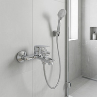 Ensemble de robinetterie murale en laiton pour salle de bain, mitigeur de douche et robinet de baignoire