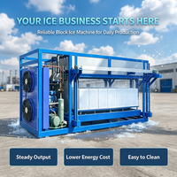 Direct Cooling Block Ice Maker Machine Automatische Ontvorming Lucht-Waterkoeling voor Visserij, Koude Opslag en Bouwprojecten