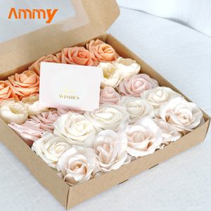 <span class=keywords><strong>AM</strong></span>-WDE07 Ammy Cajas Decorativas para Flores Artificiales de Boda, Caja de Rosas Blancas y Rosas, Materiales para Ramos de Flores DIY - Product Image 6