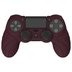 For Wine Red Eco-friendly Silicone & Plastic Thumb Analog Stick Protective Shell Case for Slim/Pro <b>Controller</b> - Product Image 4