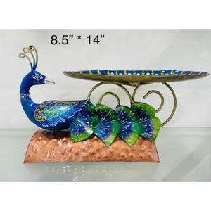Artesanía Metálica, Decoración del Hogar, Adorno Decorativo de Mesa, Pieza Decorativa Hecha a Mano, Componentes Metálicos Curvados Elegantes, Diwali - Product Image 2