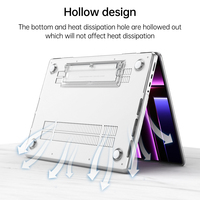Coque de Protection Fine en Cristal pour Ordinateur Portable Apple MacBook Air 13, Promotion Usine, pour Bureau, avec Étui Rigide