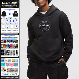 Fabricant de sweats à capuche OEM, sweat à capuche avec strass, molleton de coton de haute qualité, coupe classique, sweats à capuche personnalisés brodés pour hommes - Product Image 1