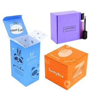 กล่องกระดาษสี่เหลี่ยมสำหรับบรรจุภัณฑ์น้ำหอม ลิปสติก และเครื่องสำอาง ทำจากวัสดุรีไซเคิลรักษ์โลก พิมพ์โลโก้ตามสั่ง - Product Image 1