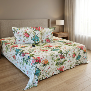 Parure de lit à motif floral, housse de couette imprimée, ensemble de taies d'oreiller, tissu en microfibre tissé pour enfants et maison - Product Image 3