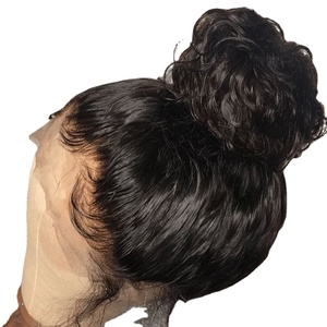 <span class=keywords><strong>Perruque</strong></span> longue en cheveux brésiliens Remy, couvrant entièrement la tête, avec dentelle frontale 360 transparente, perruques en cheveux naturels avec dentelle frontale - Product Image 6
