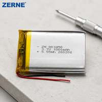 Batterie polymère au lithium rechargeable de type pochette 803450 1500 mAh 3,7 V, capacité de personnalisation, 500 cycles