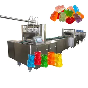 2024 Shanghai Sien automatische Gummibärchen-Gemüse-Form-Produktionslinie Weiches Zuckerwein-Herstellungsmaschine