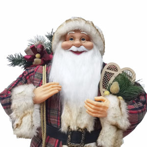 Figurine de Noël artisanale traditionnelle de 90 cm, Père Noël debout, décoration intérieure, poupée, cadeaux de Noël, vente en gros d'usine - Product Image 1