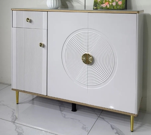 Mueble Zapatero Moderno de Madera Blanco para Entrada, Consola de Almacenamiento Independiente, Organizador de Pasillo - Product Image 1
