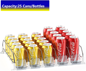 スーパーマーケット大容量調整可能飲料ディスペンサーセルフプッシングソーダ缶オーガナイザードリンクプッシャー小売店冷蔵庫 - Product Image 2