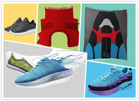 Machine à tricoter informatisée 3D pour empeignes de chaussures Flyknit, machine à tricoter à plat pour la fabrication de tiges de chaussures de sport