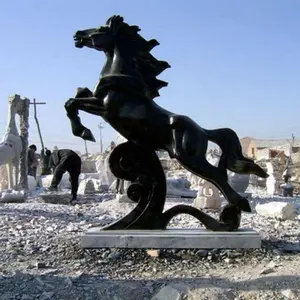 LifeSize馬の彫像顧客のグラスファイバー動物馬の彫像の装飾屋外の大きな樹脂グラスファイバー動物馬の彫像