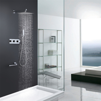 Robinet de douche de bain-douche de haute qualité, mitigeur de douche noir avec robinet de douche en laiton de fabrication chinoise