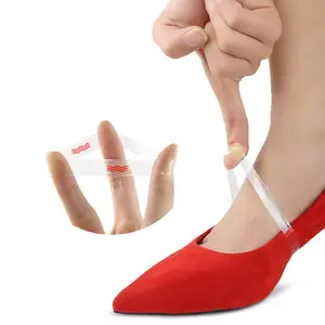 Transparent Elastic Anti-Falling Beam Shoe Strings Ankle Straps Invisible Silicone Shoelaces For Women High Heels