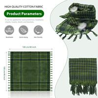 Randonnée Shimagh Shemagh arabe écharpe Kuffiyeh blanc Palestine Keffiyeh Wrap 38X38 pouces islamique hommes écharpe unisexe