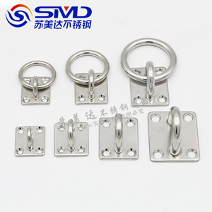 Placa de ojo cuadrada de acero inoxidable SMD con anillo para bisagra de cubierta de barco, para reparación de herrajes marinos - Product Image 4