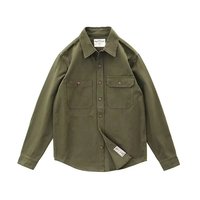 Blouson de printemps décontracté pour homme, style américain, perlé, vintage, à manches longues, coupe ample, robuste, pour la chasse, lavable en machine