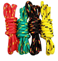 Meilleure vente en gros de cordons tressés en polyester de 5 mm, 6 mm, 8 mm, corde ronde en macramé, corde en nylon torsadée colorée