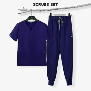 Op Maat Gemaakte Hoge Kwaliteit Ziekenhuis Uniformen Stof Para Medische Scrubs Voor Artsen